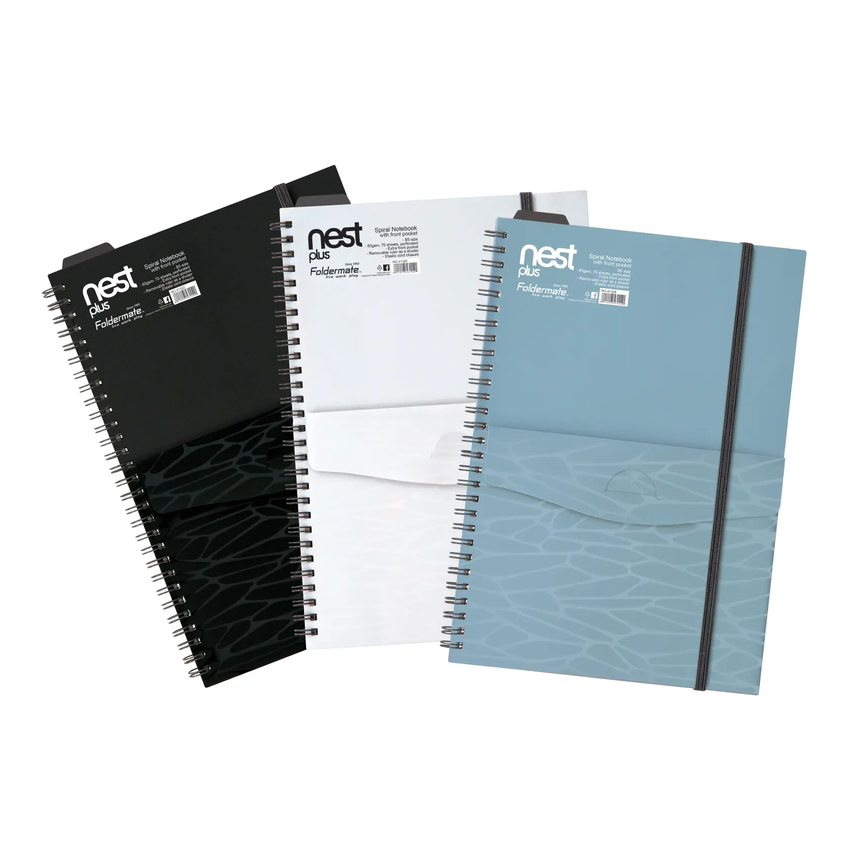 Foldermate 1 Subject Note Book A5 Size 80 Sheets Assorted Colors Note pcs - view 1